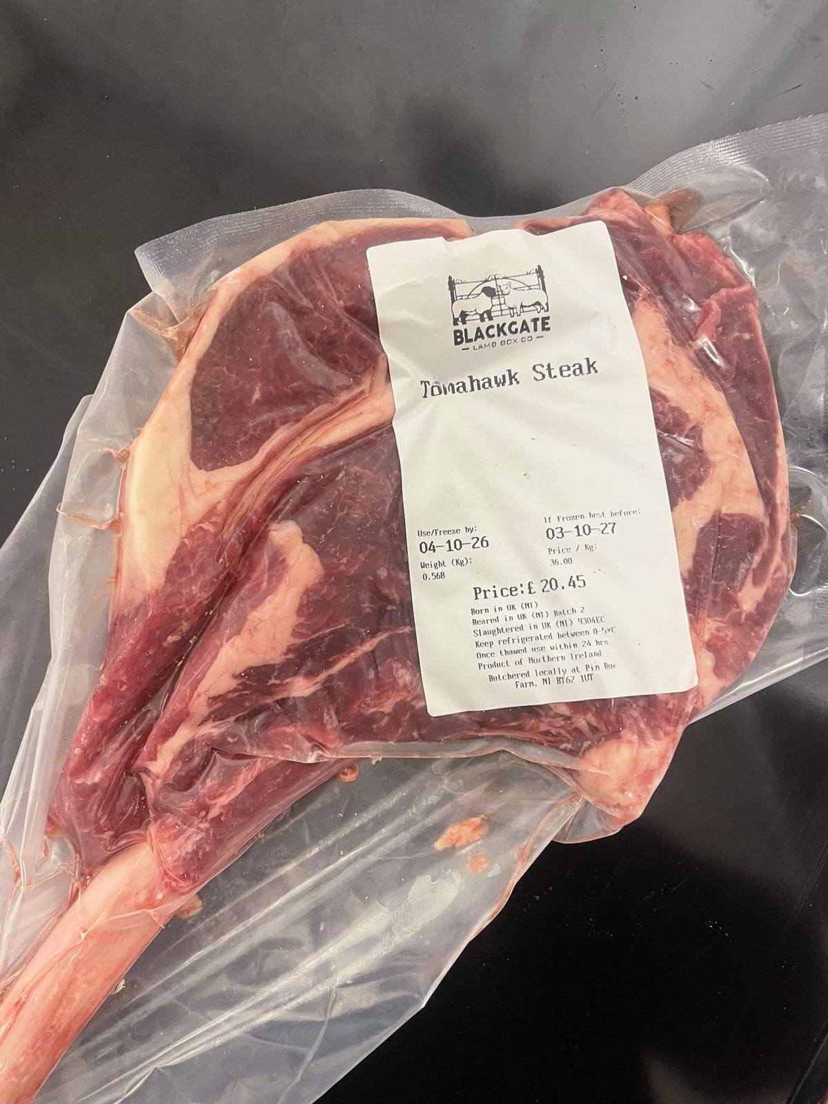 £20 | British Longhorn Tomahawk Steak | 21 Days Aged | Built For Proper Steak Lovers