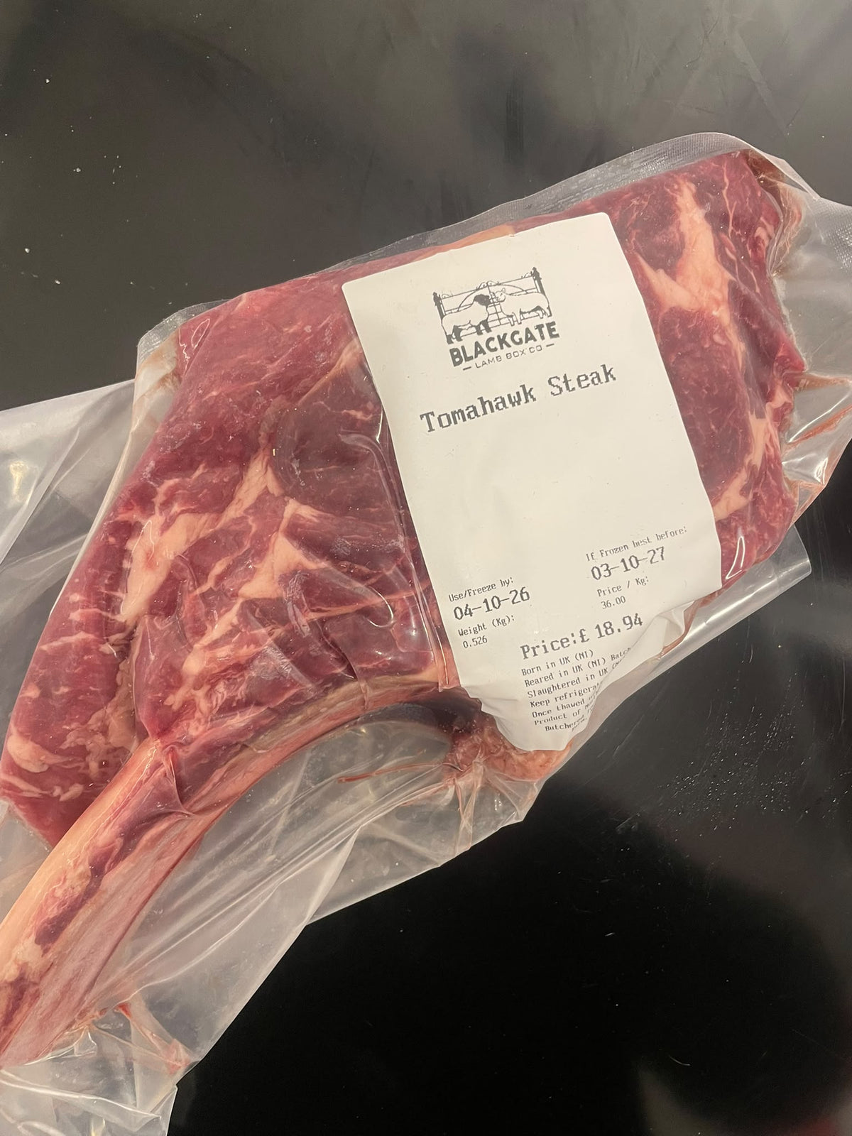 £18.50 | British Longhorn Tomahawk Steak | 21 Days Aged | Built For Proper Steak Lovers