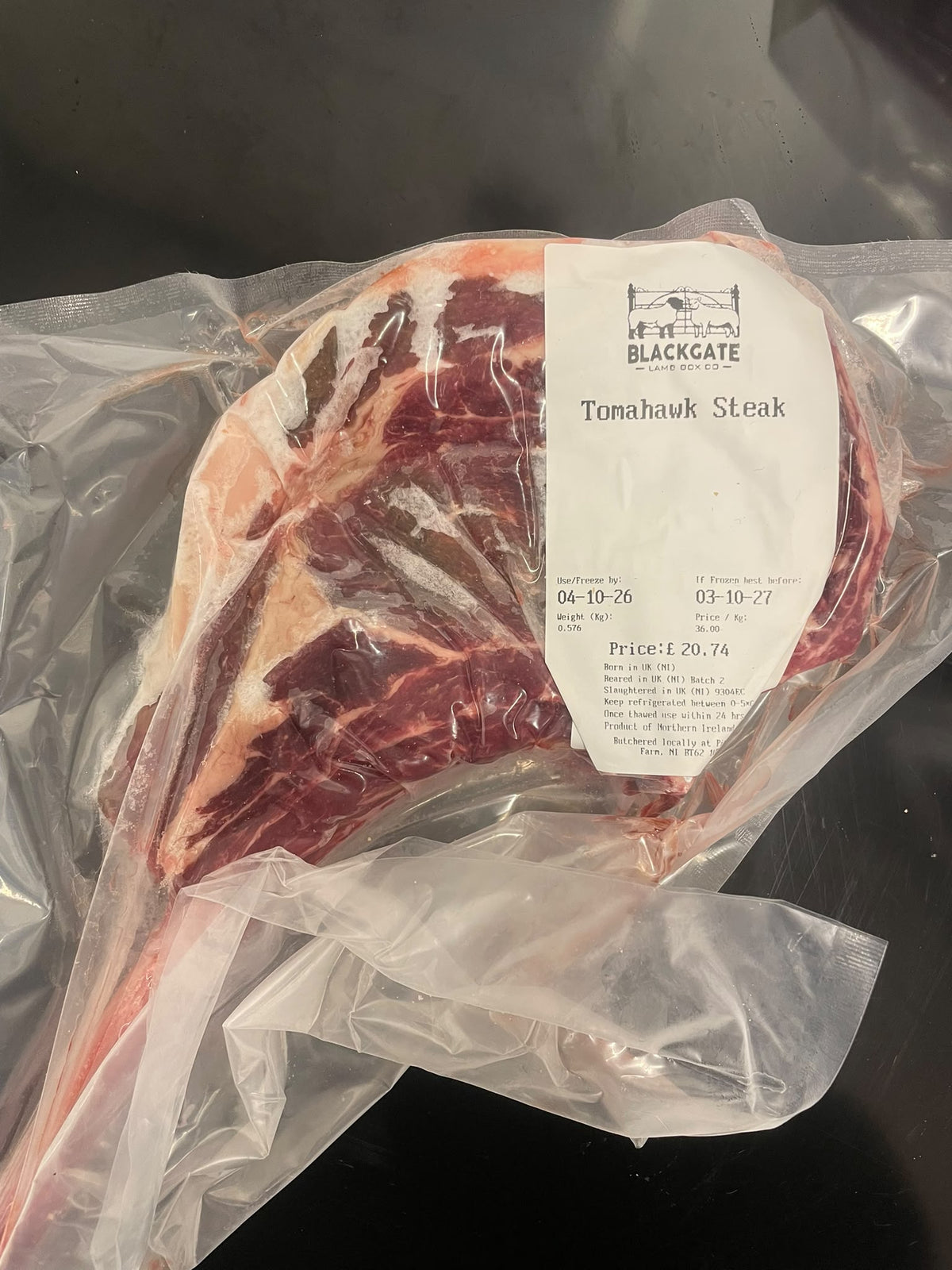 £20 | British Longhorn Tomahawk Steak | 21 Days Aged | Built For Proper Steak Lovers